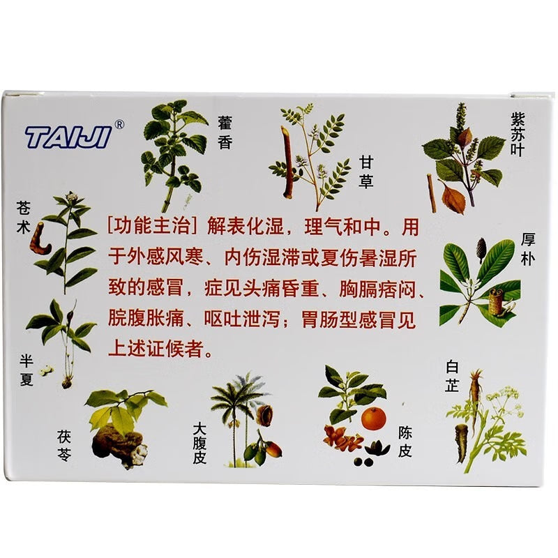 太极 藿香正气液 口服液 (不含酒精) 10X10 毫升