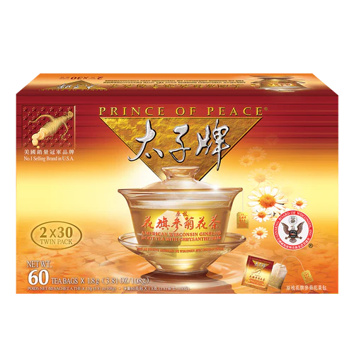 太子牌整根西洋参菊花茶——双盒礼盒装（2盒 × 30茶包）